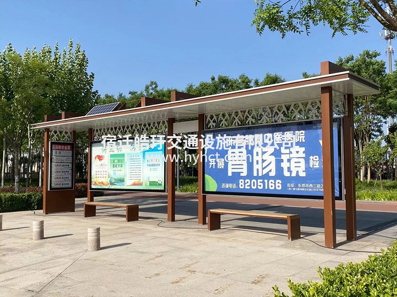 候車亭現(xiàn)場安裝案例